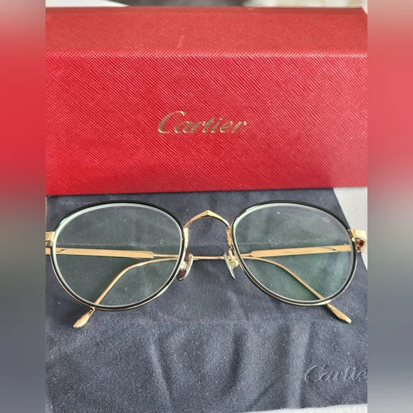 CARTIER - gold frames - Picture 1 of 5